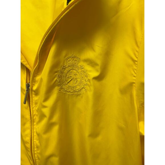 Yellow Ralph Lauren Active Windbreaker, Full Zip Jacket, Emblem, Women's Size XL - Picture 4 of 7